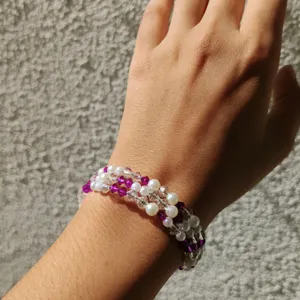 Spiral Bracelet Purple