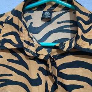 Tiger Print Shirt Women