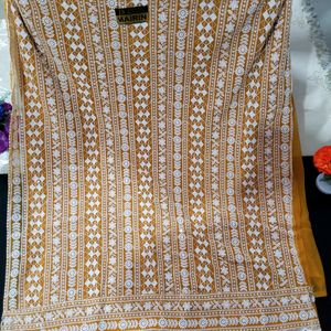 Georgette Chikankari Semi Stitched Suit