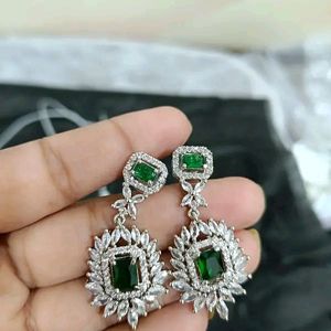 🍀American Diamond Jewellery Set☘️