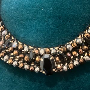 Black Beaded Necklace