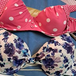 Combo Of Four Imported Fabric Bra N Panty