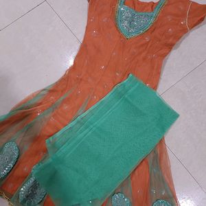 Anarkali Dress With Dupatta.... Length 40