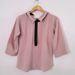 Last Day Office Pink Casual Top (Women's)