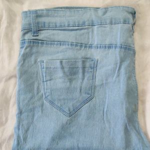 Light Blue Soft Denim For Women