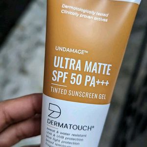 ultra matte spf50 tinted sunscreen
