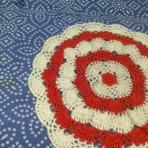 Handmade Wool Table Mat Or Thali Cover