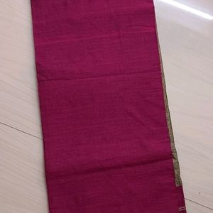 Soft Khadi Saree Pink