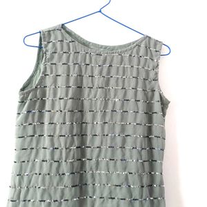 Grey Party Wear Top