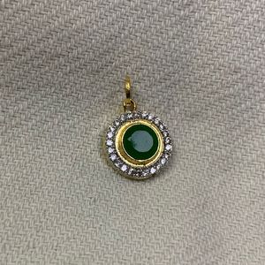 🆕Classic Green Stone Set With Earrings& Pendant