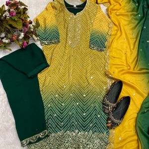 Bandhni Print Kurta Set✨