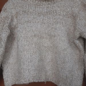 Woolen Crop Sweater