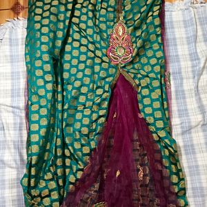 Lehenga Saree With Unstitched Blouse