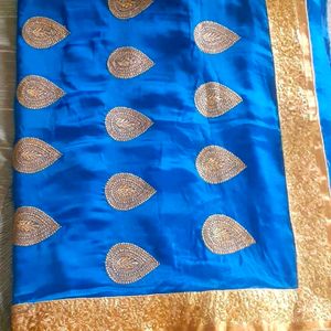 Blue Saree With Blouse