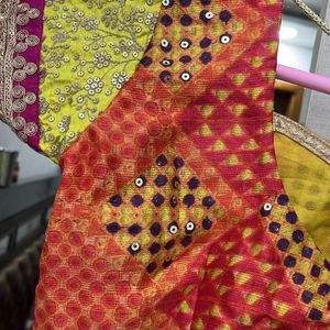 New All Double Shed Saree With Readymade Blouse