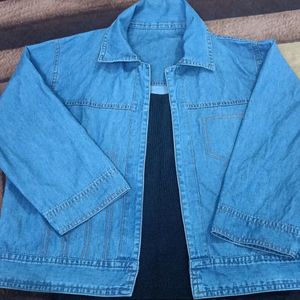 Denim Jacket With Inner