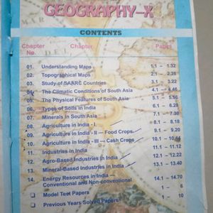 Class-X Geography Book Of ICSE Board