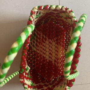 New Red Green Combination Basket