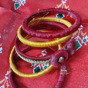 Red And Yellow Bangles