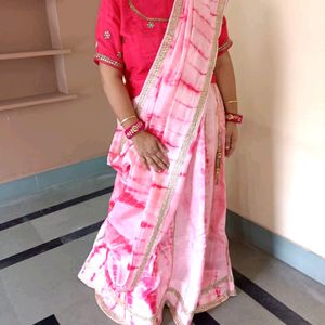 Heavy Pink Lehenga Choli And Dupatta 😍💖