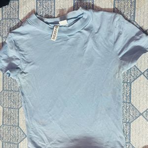 Blue H&M Crop Top (basic)