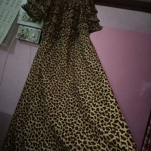 Tiger Printed Gown