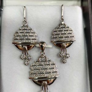 925 Silver Sterling Pendant Earrings