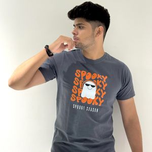 New Regular Fit Printed T-shirt With Tag For Men