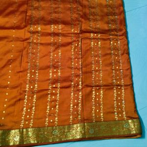 Orange Colour Pure Kanchi Pattu Saree