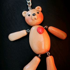 Bear Clay Keychain