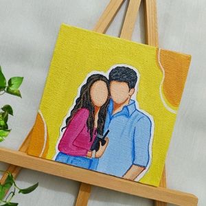 Couple Painting With Stand