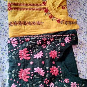 2kurti +Wedding Saree