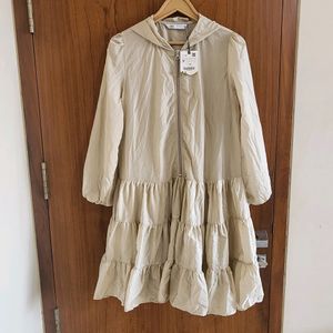 Zara Tiered Windbreaker Dress