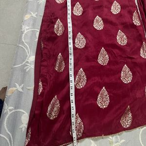 Maroon Colour Kurta Set