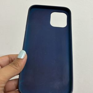 IPhone12ProMax (Used) Navy Blue Silicone Cover