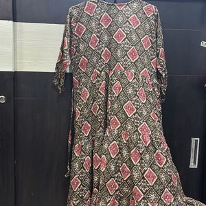 Jaipuri Kurti With Mirror Work