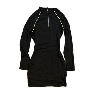 full sleeve zip up dress