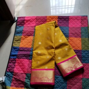 Kanchipuram Silk Saree With Blouse