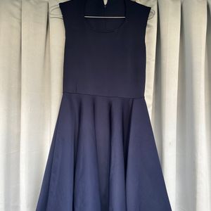 OLD MONEY Navy Blue Chic Dress