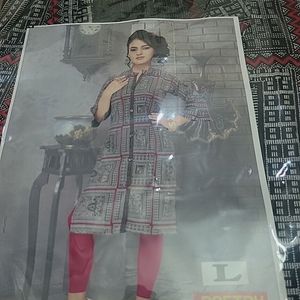 Straight Kurti ( Charcoal Black)