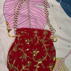 Red Potli Bag