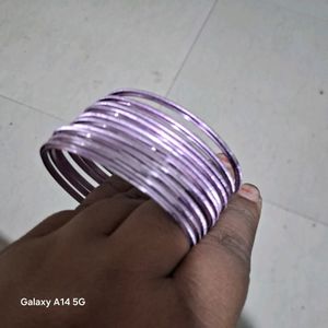 Pack Of 10 Bangles Purple