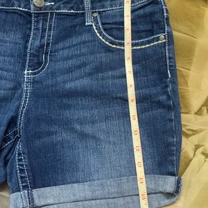 Plus Size Denim Shorts