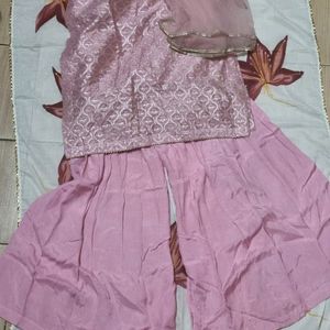 New 3 Pcs Aurelia Kurti Palazo Set