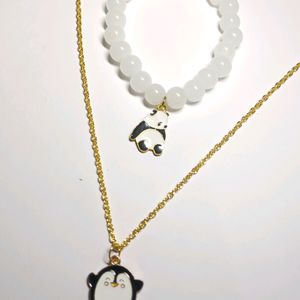 Combo Of Charms Necklace And Bracelet