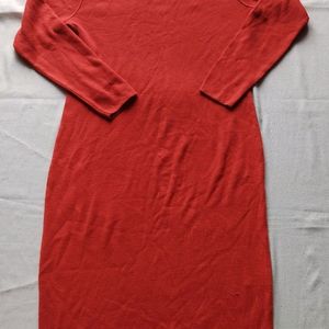 Red Bodycon Full Length Dress