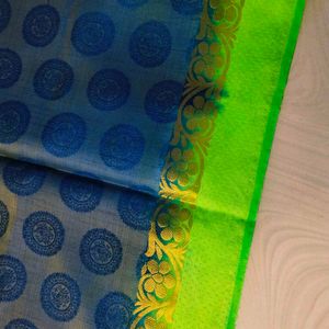 Two Shades Colour Banarasi Silk Saree