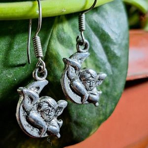 Silver Coloured Cupid Danglers
