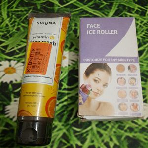 Sirona Vitamin C Brightening Facewash + Face Rolle