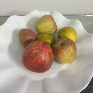 Beautiful White China Clay Fruit Tray